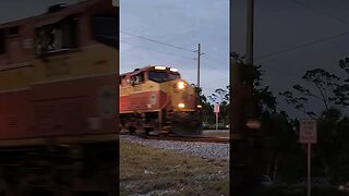 Florida East Coast Railway FEC-107 at Beville Rd Crossing South Daytona Florida Apr. 7 2023 #fec107