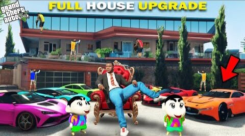 GTA 5 - Franklin Shinchan & Pinchan Full Ultra Luxury And Premium House Upgrade GTA 5