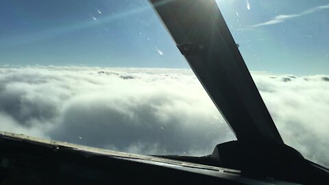 Pilot Provides Stunning Front Row Seat While Flying Above Clouds