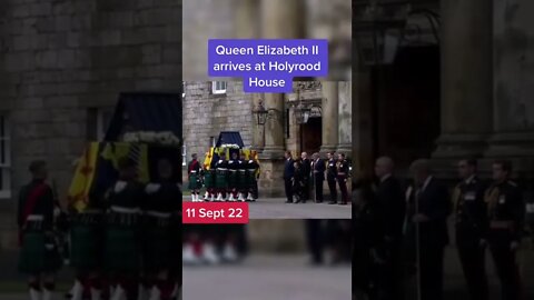 Queen Elizabeth II arrives at Holyrood