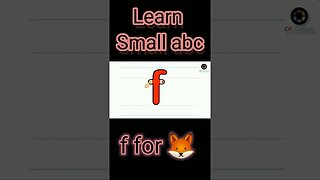 f for fox | learn small abc | short