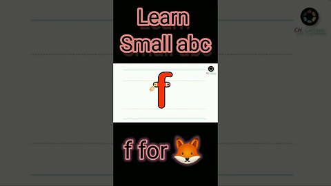 f for fox | learn small abc | short
