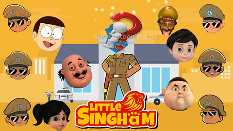 Little Singham cartoon | best cartoon game video | shiva cartoon | Sizu Cartoon Puzzle