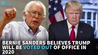 Bernie Sanders Believes Trump Will Be Voted Out Of Office In 2020