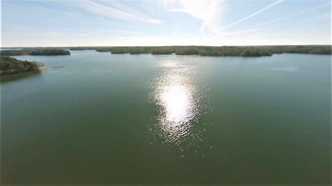 First-Person View (FPV) Drone Flight Over Lake with GPS Telemetry