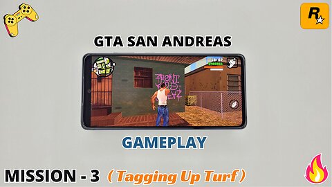 Gta San Andreas Mission 3 Gameplay | Gta Sa 3rd Mission Tagging Up Turf Gameplay 🔥