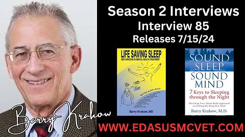 Interview 85- Dr. Barry Krakow, MD, a Board-Certified Sleep Medicine Specialist and Author