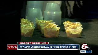 Mac & Cheese festival to return to Indianapolis in February