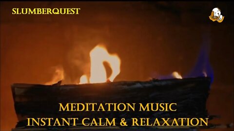 MEDITATION FIRE Soothing, Music & Fire Sounds For Stress Relief, Relaxation & Ambience