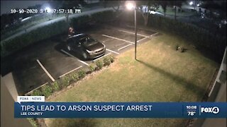 Tips lead to arson suspect arrest