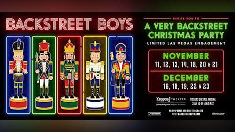 Backstreet Boys returning to Las Vegas Strip for 2021 holiday series