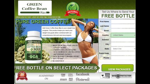 Green coffee beans Weight Loss Formula