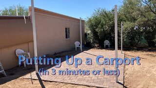 Putting up a Carport (in less than 3 video minutes)