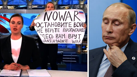 Russian Protester Storms State News Show, Shouts ‘Stop the W*r’