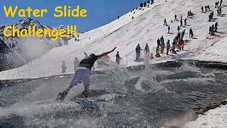 [4K] Skiing Grimentz, Easter Water Slide Challenge Pt 2/3, Val d'Anniviers Switzerland, GoPro HERO10