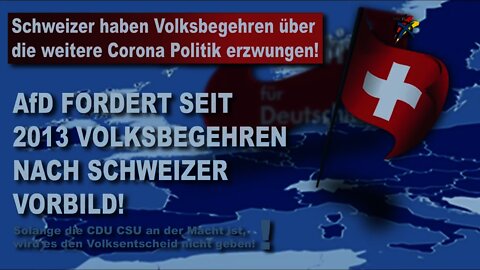 Schweizer haben Volksbegehren über die weitere Corona Politik erzwungen!