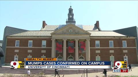 UC official: Cases of mumps reported on campus