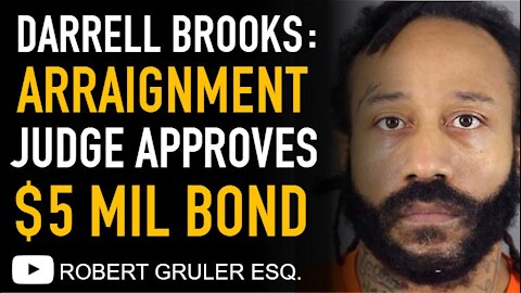 Darrell Brooks Waukesha Massacre Criminal Arraignment $5 Million Dollar Bond