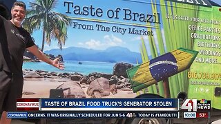 Generator stolen from 'Taste of Brazil' food truck