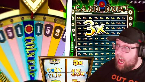BACK TO BACK TOP SLOT GAME SHOWS ON CRAZY TIME! (15X COIN FLIP)