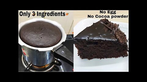 Delicious chocolate cake recipe without oven