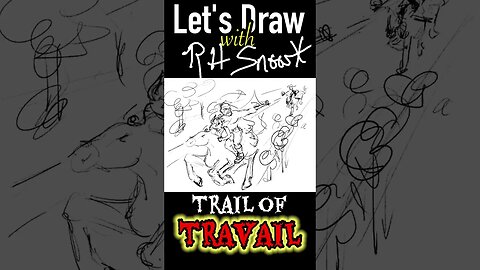 SHORTS: Let's Draw WATCHER of the DAMNED: TRAIL of TRAVAIL Chapter I - "Hell-Bent for Leather"