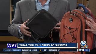 What you can and can not bring to SunFest 2018