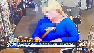 Caught on video: Thief chats, steals from North County boutique