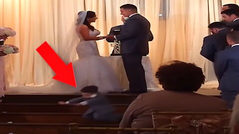 Young Kids Add Some Laughs To A Wedding-Ring Bearer Disasters