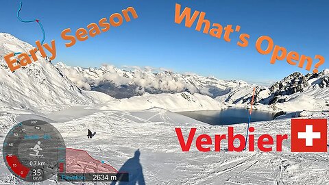 [4K] Skiing Verbier 4Vallées, All Early Season Open Pistes, Valais Switzerland, GoPro HERO11