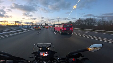 Riding To School FAST In Amsterdam | KTM 390 Adventure (Erbert) | Winter