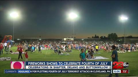 Shafter prepares for July 3rd fireworks show