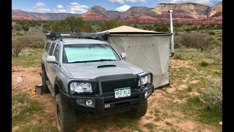 Living in a 4x4 Truck: Rats, just BUSTED my ARB Awning Room!