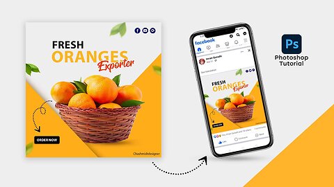 Professional social media post design for exporter in Adobe Photoshop #photoshoptutorial