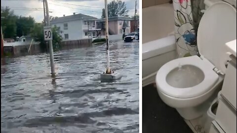 Trois-Rivières : orage, grêle, déluge et refoulement d'égouts !