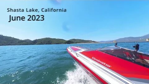 Boating on Shasta Lake June 2023 (Original Audio) Insta360 X3 PC Edit Higher Video Quality?