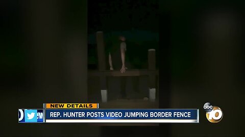 Duncan Hunter defends video showing him jumping over border fence