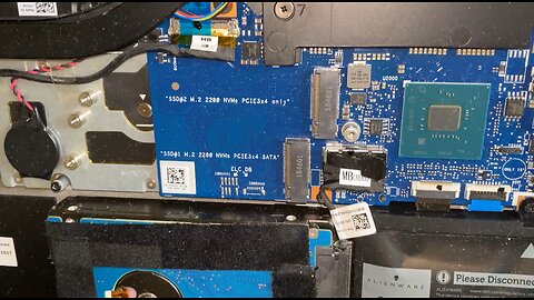 DeLL AW Alienware m17 Model p37e AWM17-7219SLV-PUS 2nd 4TB NVME SSD installed increase Space Storage