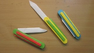 How to Make a Paper Switch Blade - how made toy for kids - toy for kid