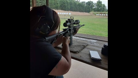 SHE NEVER MISSES WITH THE AR15