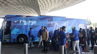 Mumbai Indians Team spotted at airport Leaving for IPL