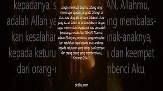 Keluaran 20:4-5 - Ayat Kitab Suci #Alkitab #Tuhan #yesus #gereja [SH]