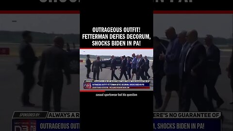 Outrageous Outfit! Fetterman Defies Decorum, Shocks Biden in PA!