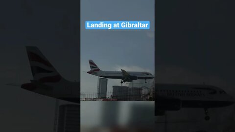 BA492 Lands at Gibraltar