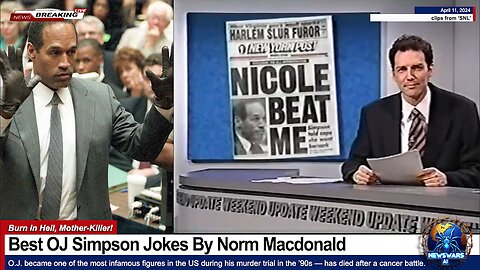 Best OJ Simpson Jokes ~ Norm McDonald on SNL (RIP Norm 1959-2021)