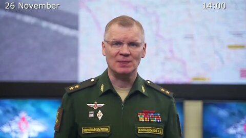 Russia MoD: report on the progress of the special military operation in Ukraine (26 November 2022)
