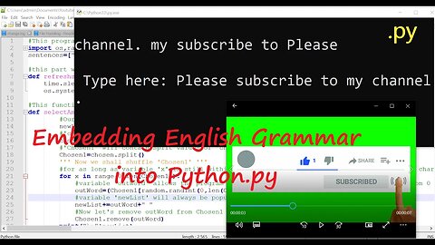 Python Code for an English Grammar Game