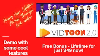 How to use VidToon 2.0 - Easiest & Most Popular Video Animation Software