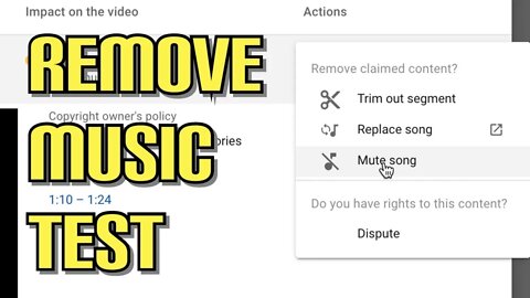 Remove YouTube Copyright Strikes With MUTE SONG ONLY (BETA) Feature Review