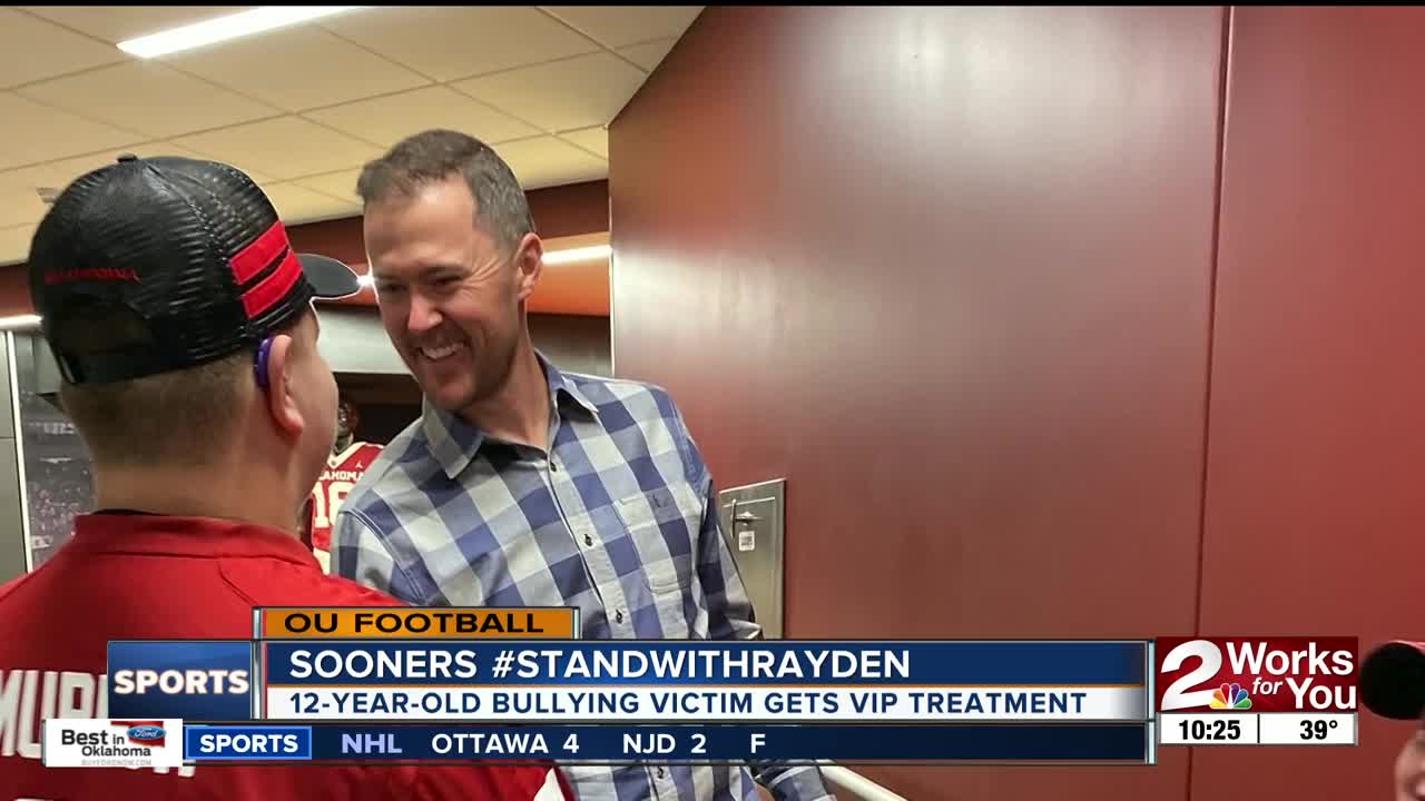 Oklahoma Football gives VIP treatment to 12-year-old who was bullied by classmates